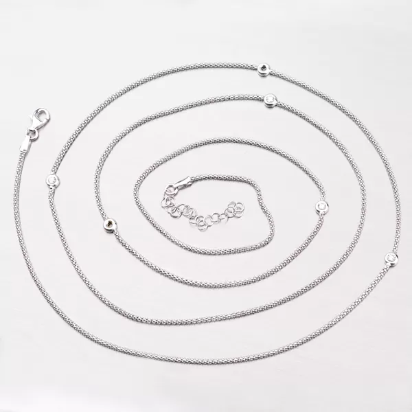 Stříbrný náhrdelník se zirkony N1604160-1264-SLX