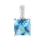 Dámský přívěsek bílé zlato 585/1000 přírodní diamant 1.10 ct briliantový s topaz GKW48528TPZ