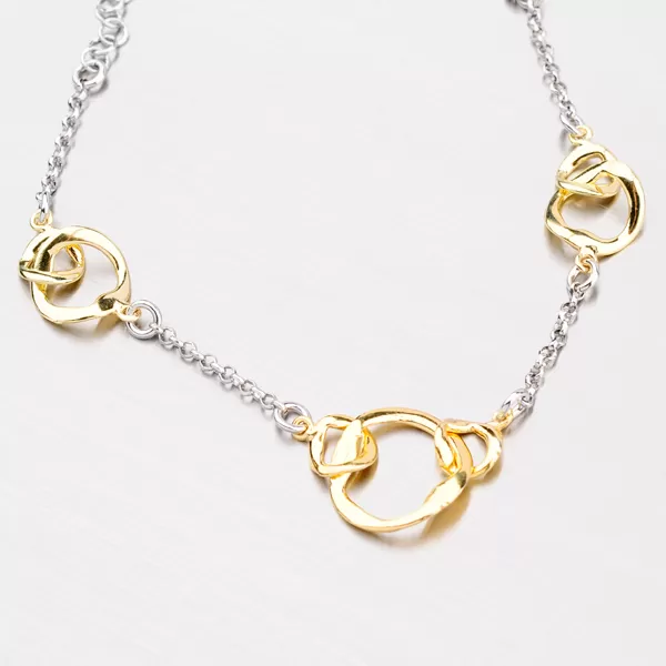 Stříbrný náramek s ozdobami B1500726-0331-SLX