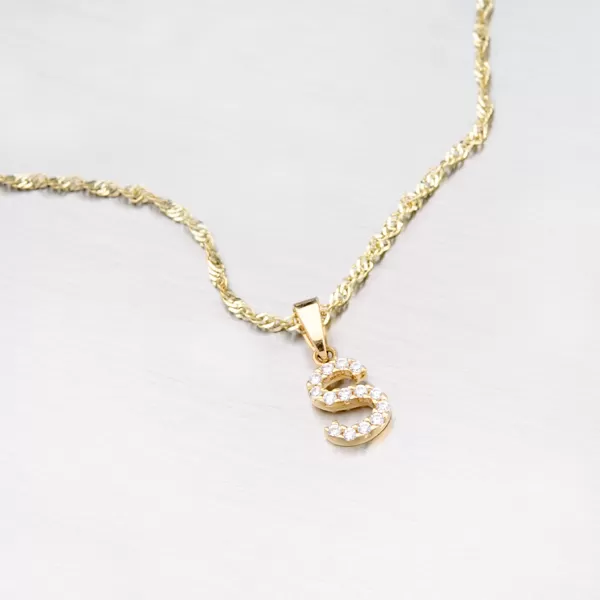 Přívěsek písmeno S - zlato 585 13-152-S