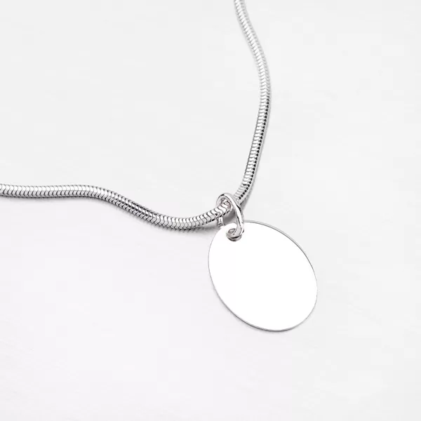 Stříbrný oválný přívěsek MPN8453M