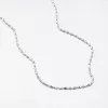 Stříbrný řetízek zdobený facetami CHRS-TUBE2BRT-FT-030