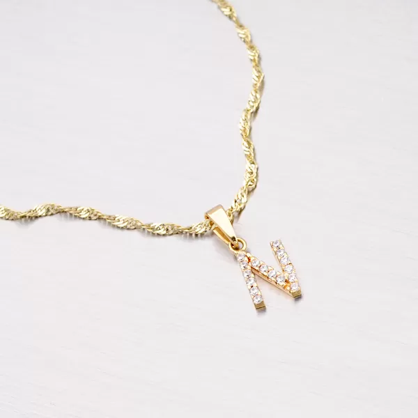 Přívěsek - zlato 585 písmeno N 13-152-N