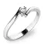 Dámský prsten bílé zlato 585/1000 přírodní diamant 0.045 ct G/SI 10846D