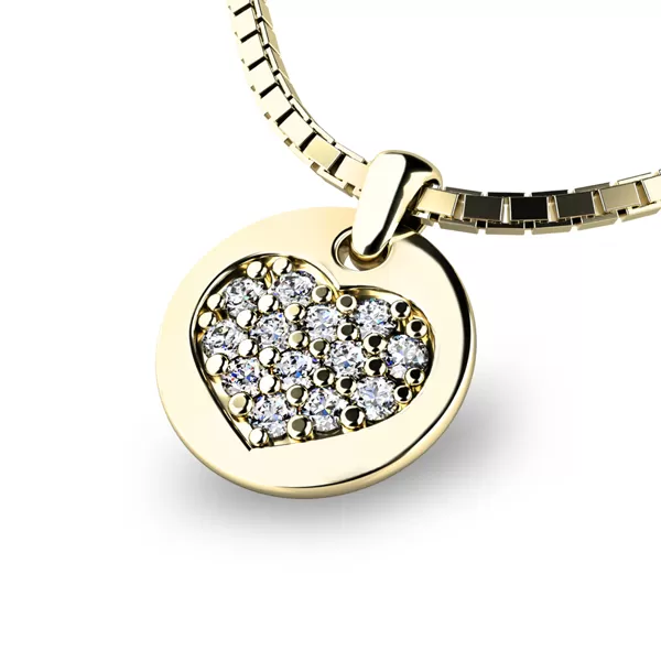 Přívěsek s diamanty 10882-ZL-DIA