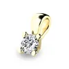Dámský přívěsek žluté zlato 585/1000 přírodní diamant 0.090 ct G/SI 10833-ZL