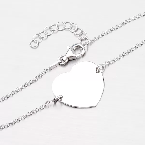 Stříbrný náramek se srdíčkem MBR1552G