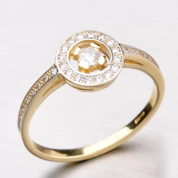 Dámský prsten zirkon kruhový DZ1990-ZL