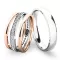 Snubní prsteny bílé zlato 585 zirkon 0.380 ct G/SI set snubních SP-61044-SET02