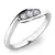 Dámský prsten bílé zlato 585/1000 přírodní diamant 0.089 ct G/SI 10847D