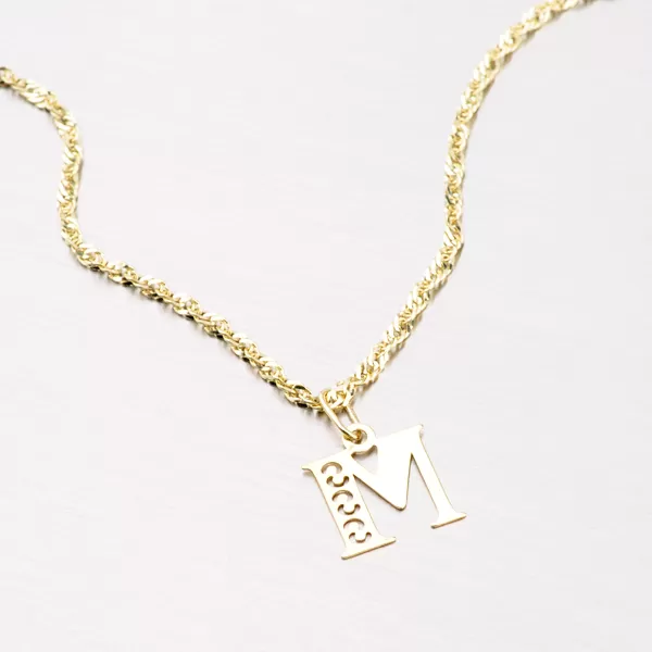 Přívěsek žluté zlato 585 písmeno M 442-0001-M