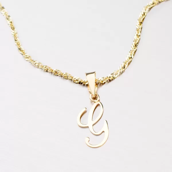 Přívěsek - zlaté písmenko G 43-2937-G