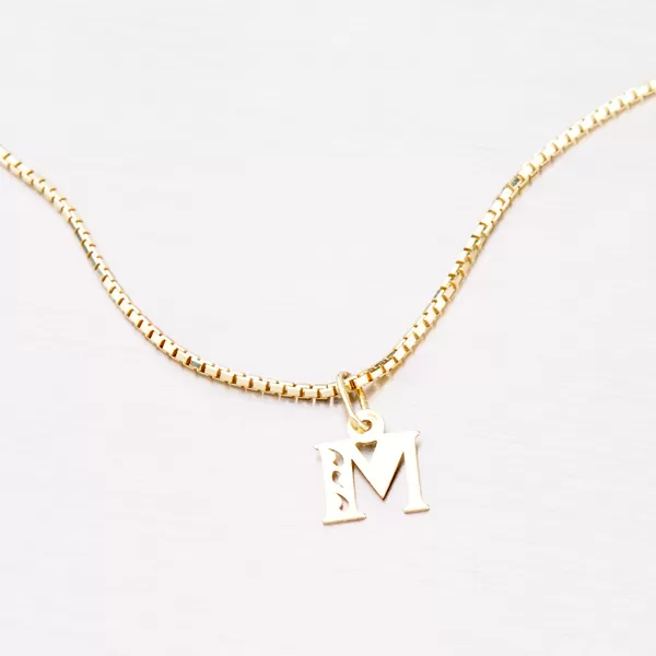 Přívěsek žluté zlato 585 písmeno M 442-0002-M