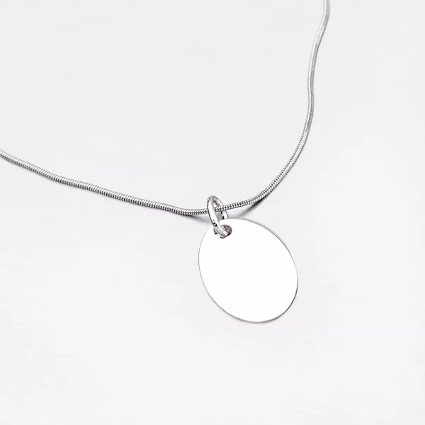 Stříbrný oválný přívěsek MPN8453M