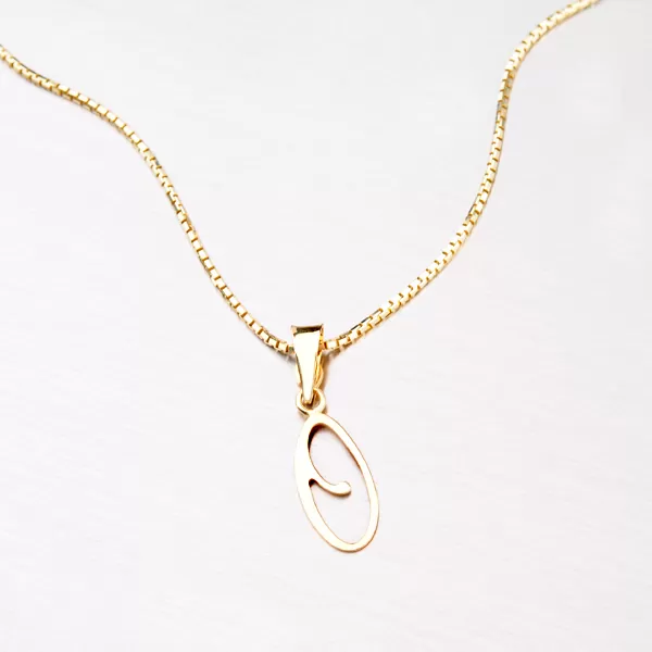 Přívěsek - zlaté písmenko O 43-2937-O