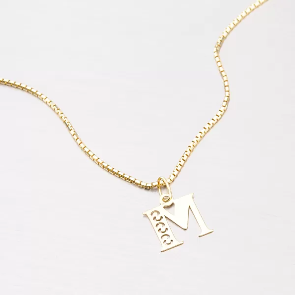 Přívěsek žluté zlato 585 písmeno M 442-0001-M