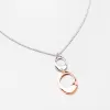 Stříbrný náhrdelník s pozlacenou ozdobou N1401581-0331-SLX