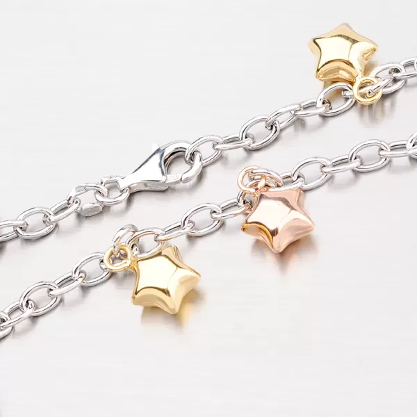 Dámský náramek stříbro 925 hvězdičkami 92003043-46-SLX