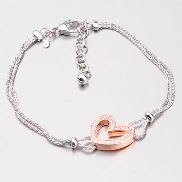 Dámský náramek stříbro 925 se srdíčkem B1600466-2196-SLX