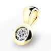 Dámský přívěsek žluté zlato 585/1000 přírodní diamant 0.082 ct G/SI 10826-ZL