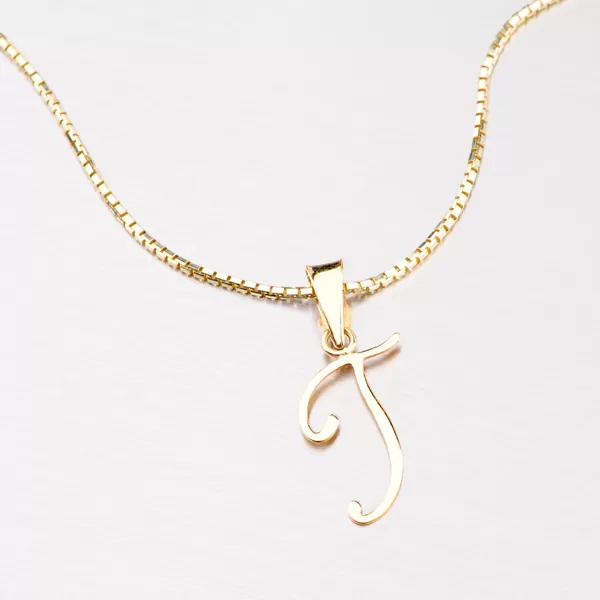 Přívěsek - zlaté písmenko T 43-2937-T