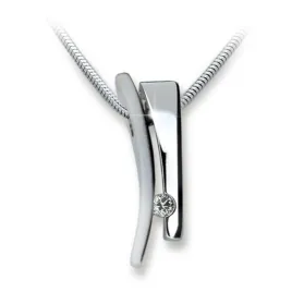 Dámský přívěsek bílé zlato 585/000 přírodní diamant 0.060 ct G/SI DF1702