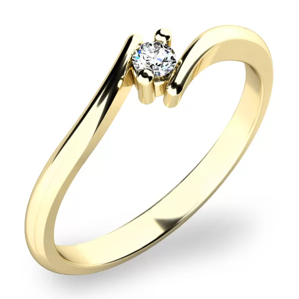 Prsten s diamantem 10846D