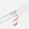 Stříbrný náhrdelník s pozlacenou ozdobou N1401581-0331-SLX