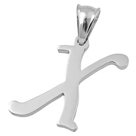 Přívěsek ocel písmeno X GPP0377