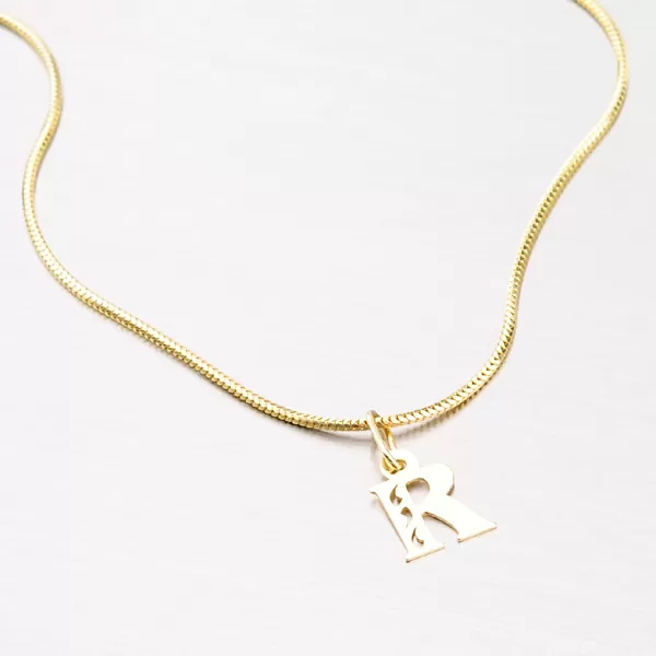 Dětský přívěsek žluté zlato 585 písmeno R 442-0002-R