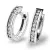 Dámské náušnice bílé zlato 585/1000 přírodní diamant 0.216 ct G/SI kruhy s brilianty 10894-B-DIA
