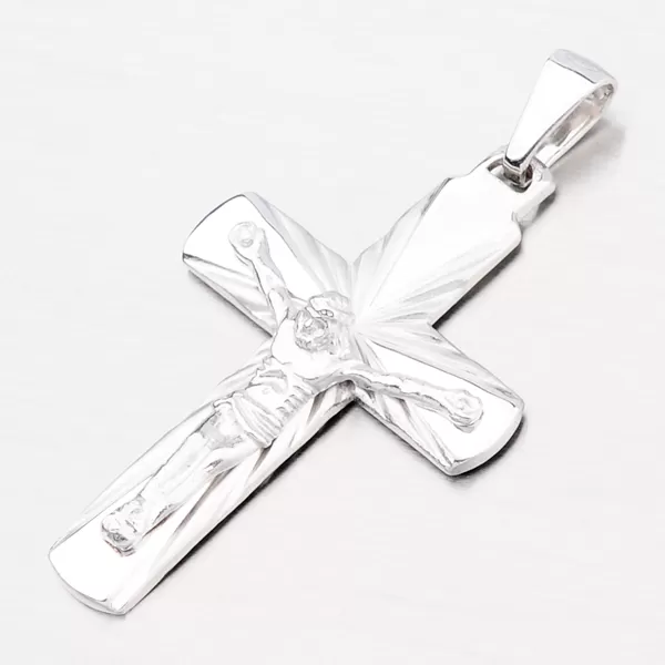 Stříbrný kříž s Ježíšem 92003043-44-SLX