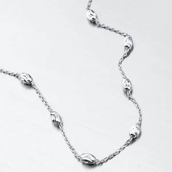 Dámský náramek stříbro 925 oválnými ozdobami CHRS-ST-OV-C0001-003