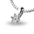 Dámský přívěsek přírodní diamant 0.155 ct G/SI briliantový bílé zlato 10887-B-DIA