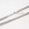 Trojitý stříbrný náhrdelník N1300519-1264-SLX