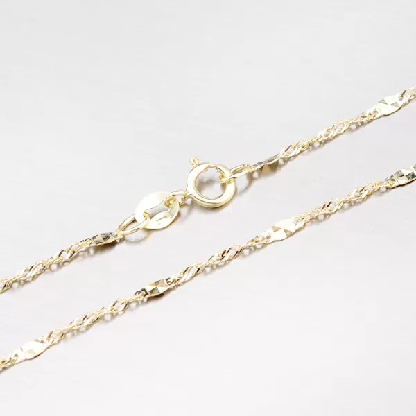 Zlatý náramek zdobený gravírovanými ploškami 44-1699