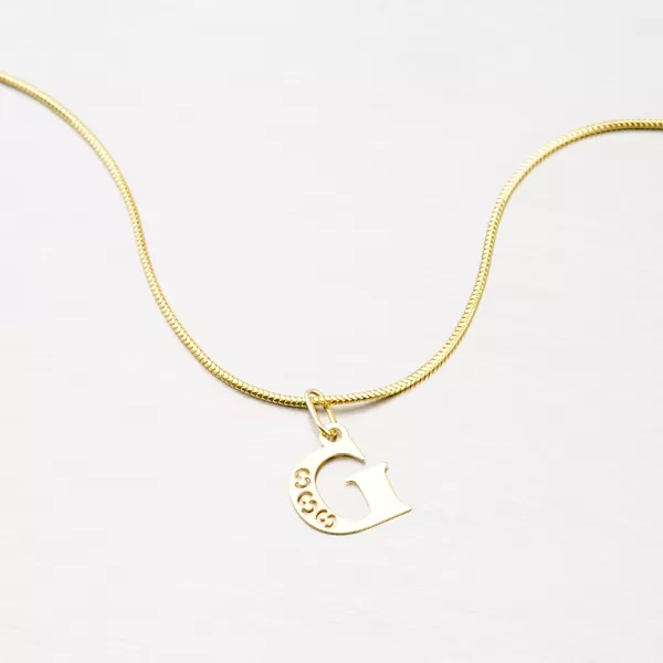 Přívěsek žluté zlato 585 písmeno G 442-0001-G