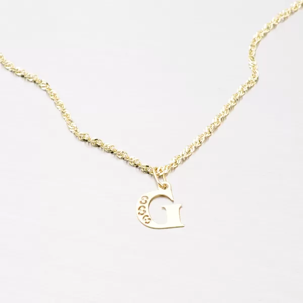 Přívěsek žluté zlato 585 písmeno G 442-0001-G