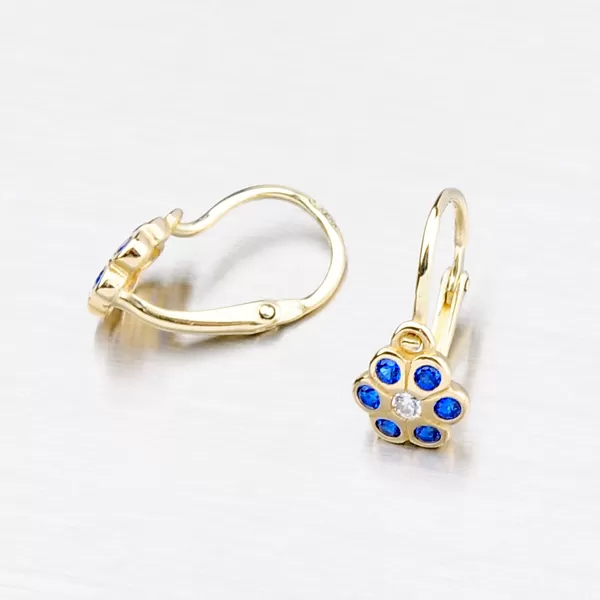 Dětské náušnice ve tvaru květiny 52DN-1737ZBM