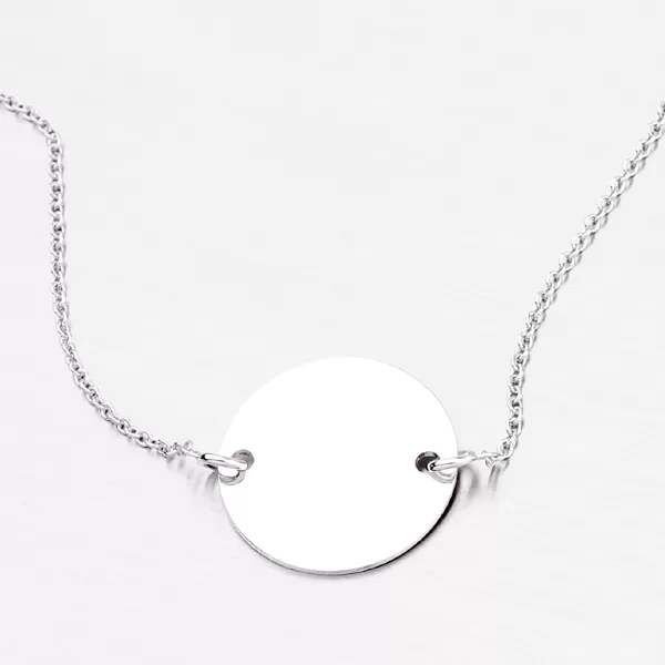 Stříbrný náramek s možností rytiny MBR1552A