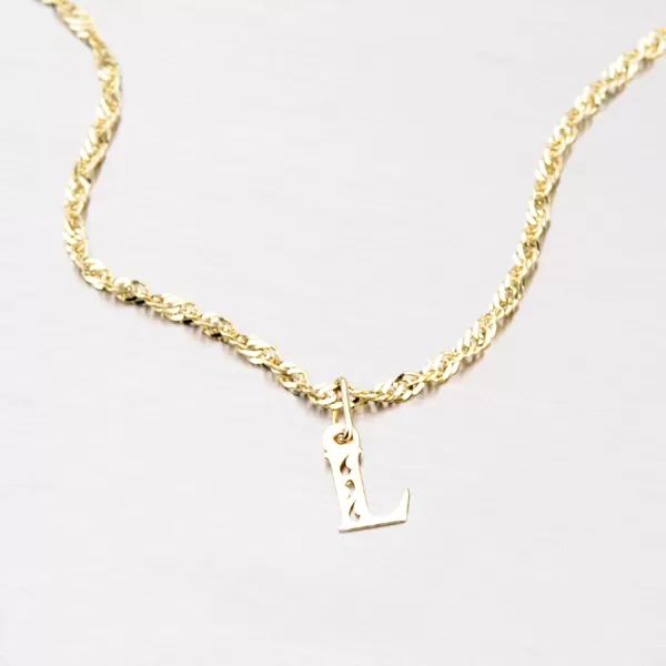 Přívěsek žluté zlato 585 písmeno L 442-0002-L
