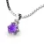 Dámský přívěsek přírodní diamant 0.75 ct G/SI ametyst 10859B-AME