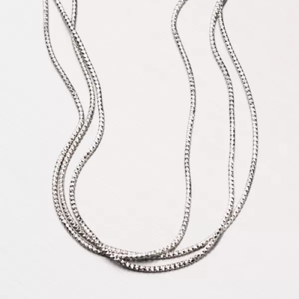 Stříbrný náhrdelník SNAKE CHRS-13-RDIS16-3F