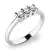 Zásnubní prsten bílé zlato 585/1000 přírodní diamant 0.135 ct G/SI ZP-10848D