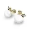 Dámské náušnice žluté zlato 585 přírodní diamant s perlami 10890-ZL-DIA-FW