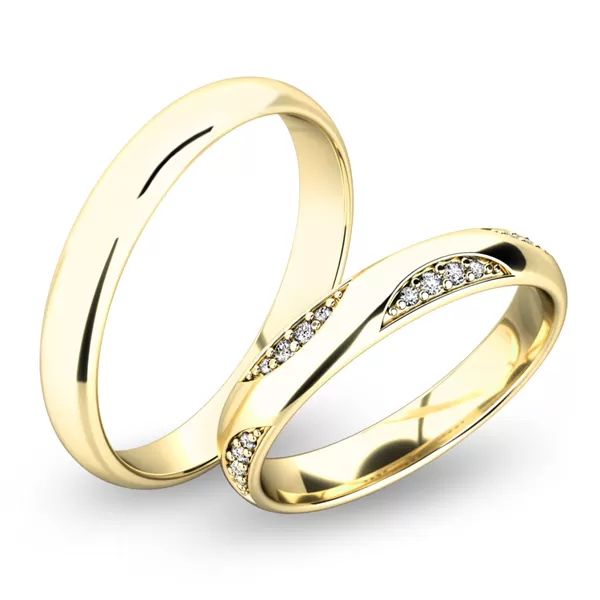 Snubní prsteny z bílého zlata SP-61050