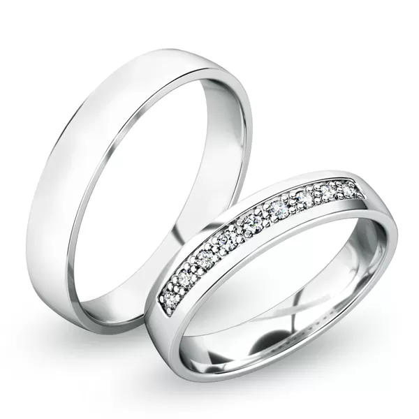 Snubní prsteny žluté zlato 585 zirkon 0.135 ct G/SI SP-61058