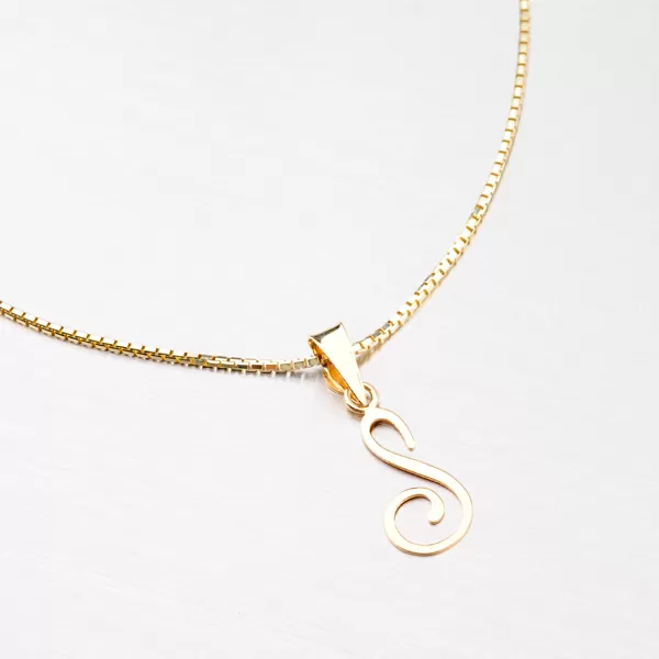 Přívěsek - zlaté písmenko S 43-2937-S