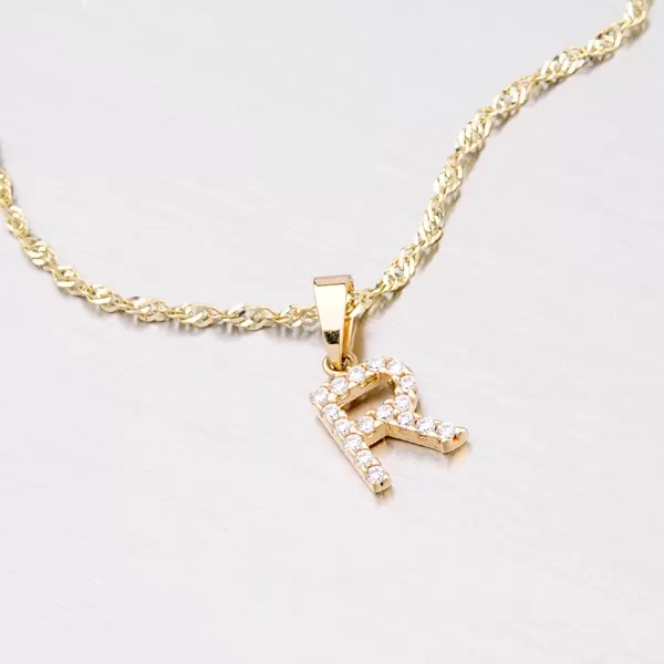 Přívěsek písmeno R - zlato 585 13-152-R