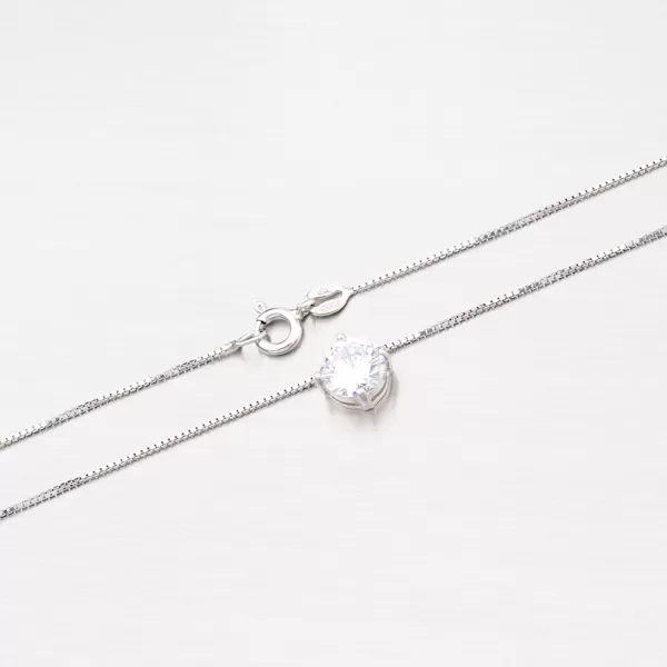Stříbrný náhrdelník se zirkonem N1400006-0871-SLX